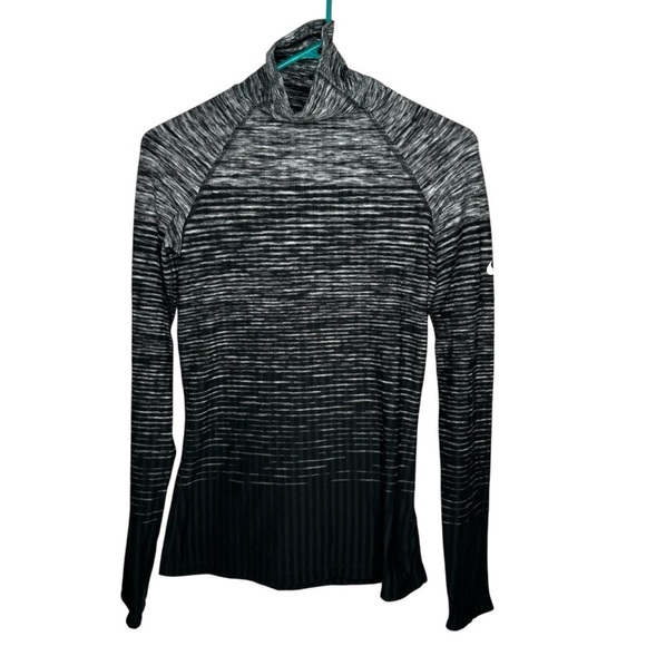 Nike Hyperwarm Women’s Medium space dyed Fleece lined Training Top turtleneck - Picture 4 of 6
